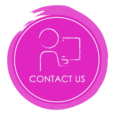 Contact Us Circle A graphic reading "Contact Us"